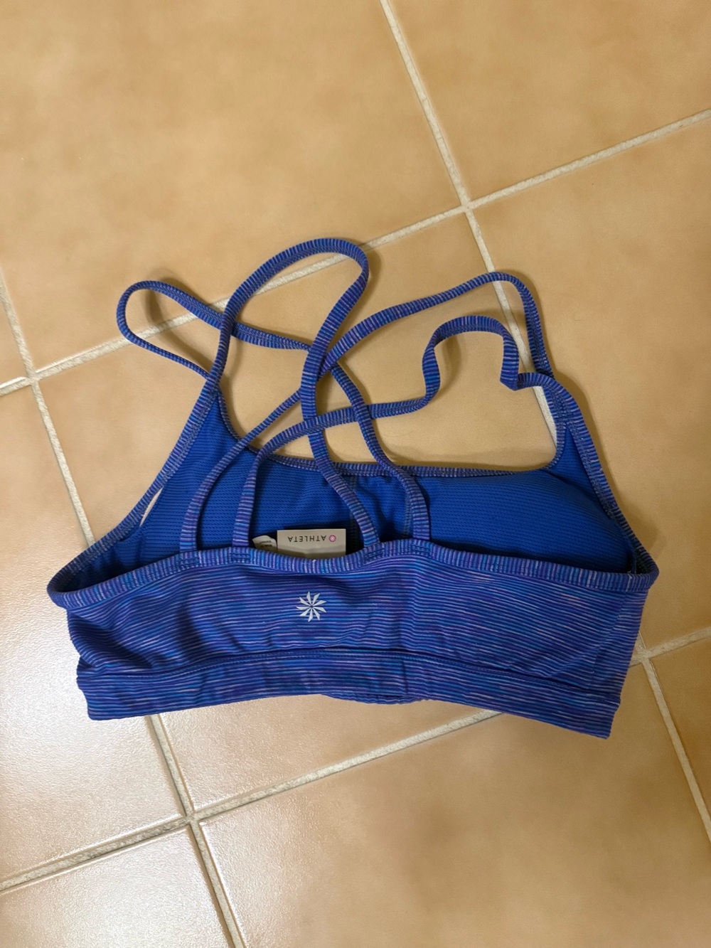 Athleta Royal Blue Thin-Strip Sports Bralette - Picture 3 of 3
